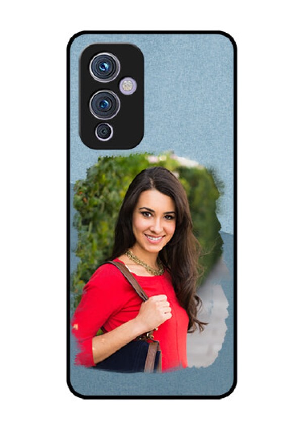 Oneplus 9 5G Custom Glass Mobile Case - Grunge Line Art Design
