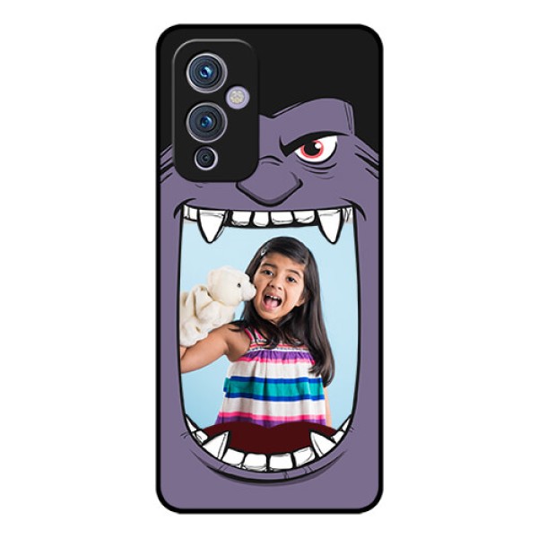 Oneplus 9 5G Custom Glass Phone Case - Angry Monster Design