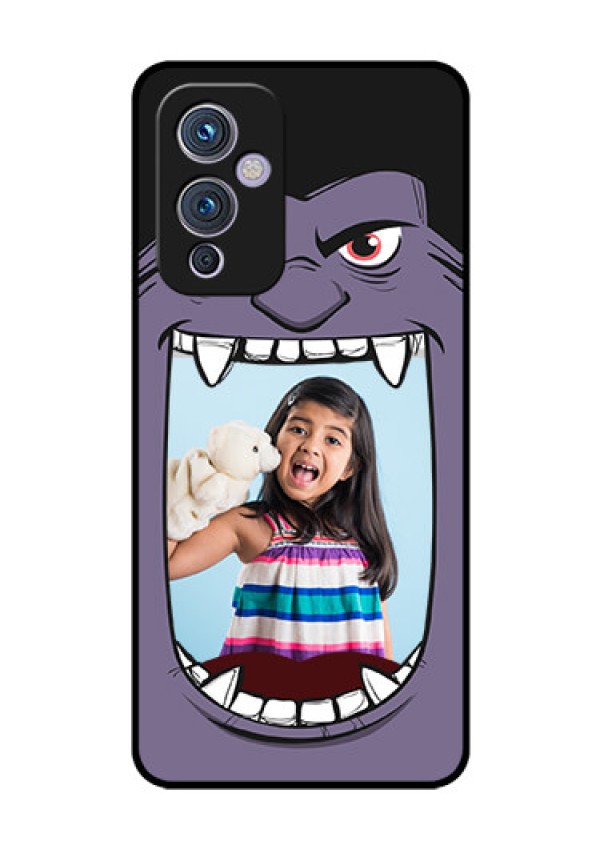 Oneplus 9 5G Custom Glass Phone Case - Angry Monster Design