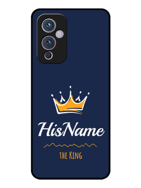Custom Oneplus 9 5G Glass Phone Case King with Name