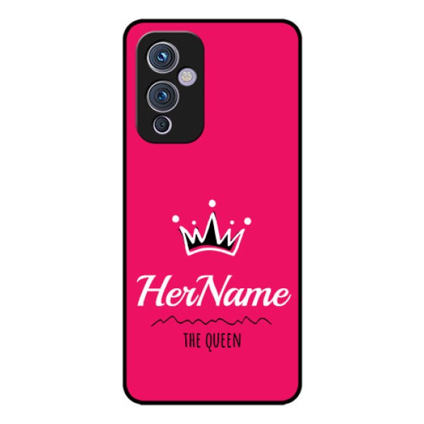 Oneplus 9 5G Glass Phone Case Queen with Name Oneplus 9 5G Glass Phone Case Queen with Name