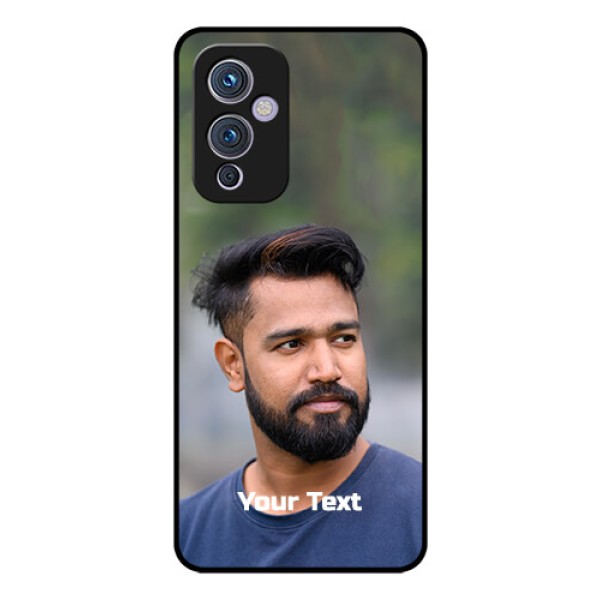 Oneplus 9 5G Glass Mobile Cover: Photo with Text