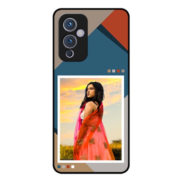 OnePlus 9 5G Personalized Glass Phone Case - Retro color pallet Design
