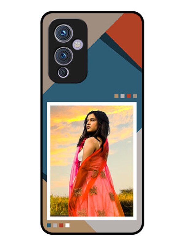 Custom OnePlus 9 5G Personalized Glass Phone Case - Retro color pallet Design