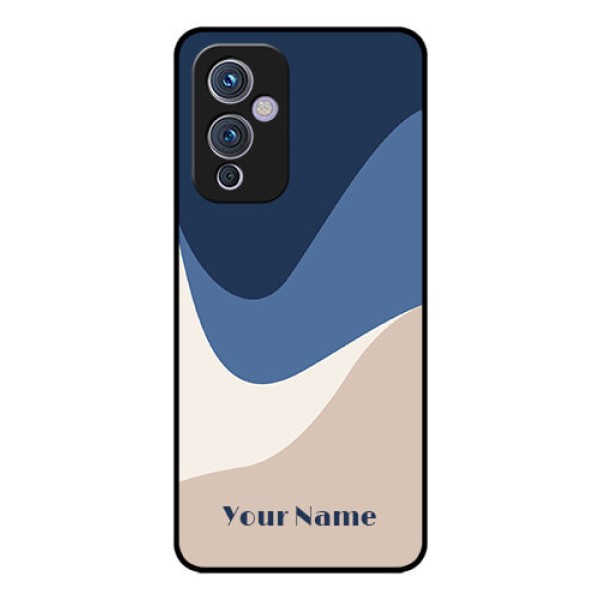 OnePlus 9 5G Custom Glass Phone Case - Abstract Drip Art Design