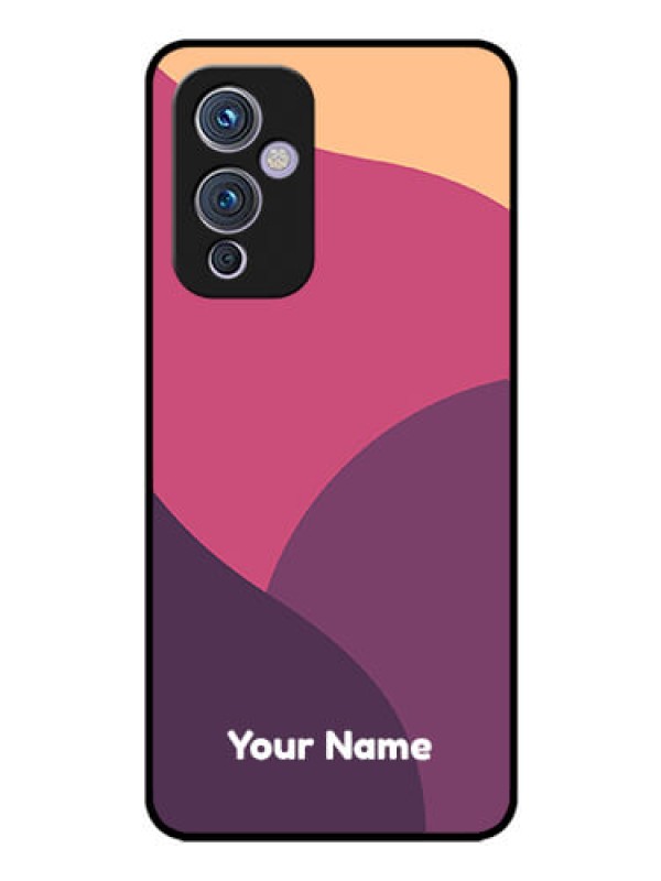 Custom OnePlus 9 5G Custom Glass Phone Case - Mixed Multi-colour abstract art Design