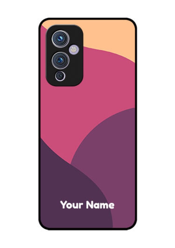 OnePlus 9 5G Custom Glass Phone Case - Mixed Multi-colour abstract art Design