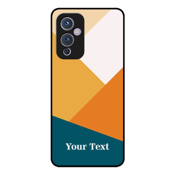 OnePlus 9 5G Personalized Glass Phone Case - Stacked Multi-colour Design OnePlus 9 5G Personalized Glass Phone Case - Stacked Multi-colour Design