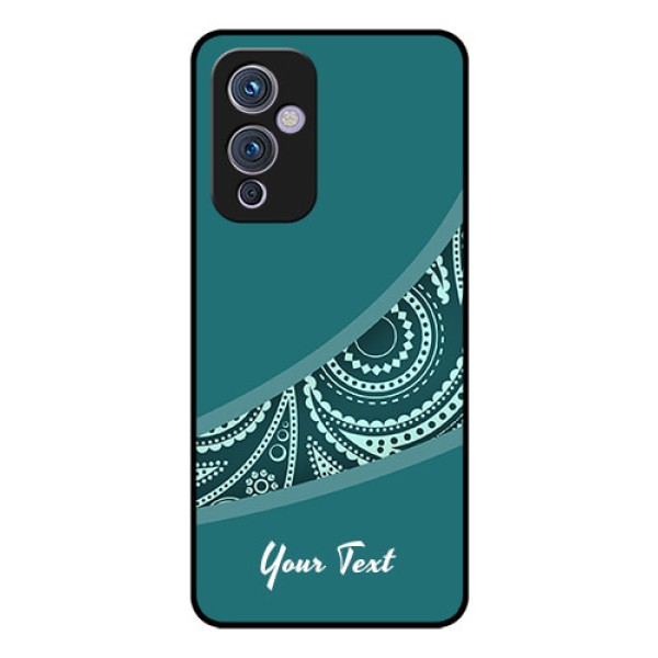OnePlus 9 5G Photo Printing on Glass Case - semi visible floral Design OnePlus 9 5G Photo Printing on Glass Case - semi visible floral Design