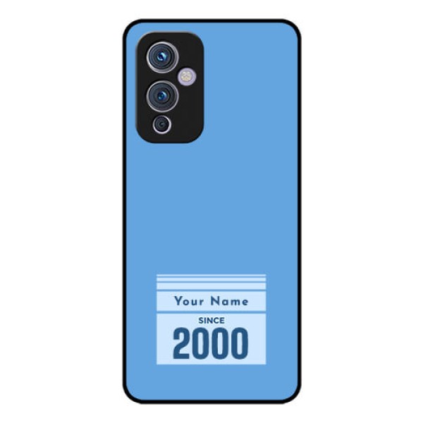 OnePlus 9 5G Custom Glass Mobile Case - Custom Year of birth Design OnePlus 9 5G Custom Glass Mobile Case - Custom Year of birth Design