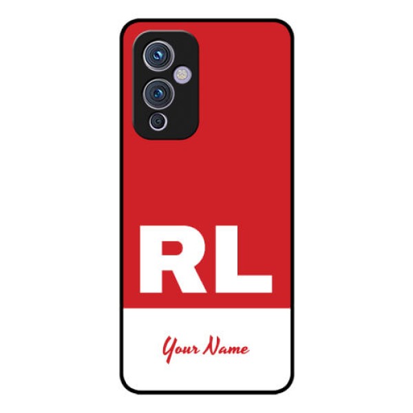 OnePlus 9 5G Personalized Glass Phone Case - dual tone custom text Design OnePlus 9 5G Personalized Glass Phone Case - dual tone custom text Design