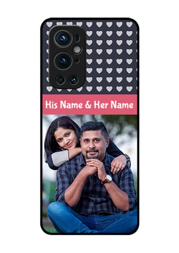 Oneplus 9 Pro 5G Custom Glass Mobile Case - Love Symbols Design