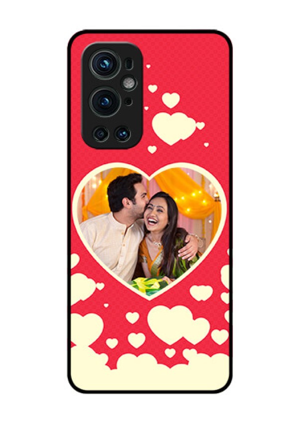 Oneplus 9 Pro 5G Custom Glass Mobile Case - Love Symbols Phone Cover Design