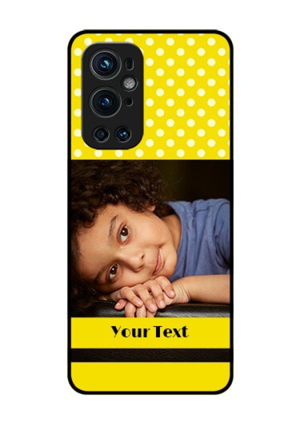 Oneplus 9 Pro 5G Custom Glass Phone Case - Bright Yellow Case Design