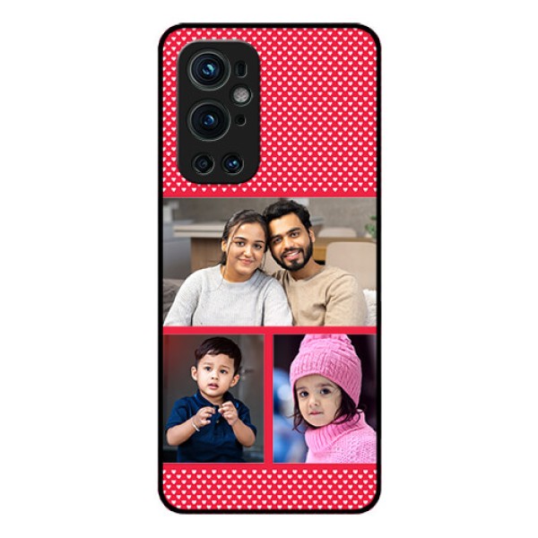 Oneplus 9 Pro 5G Personalized Glass Phone Case - Bulk Pic Upload Design