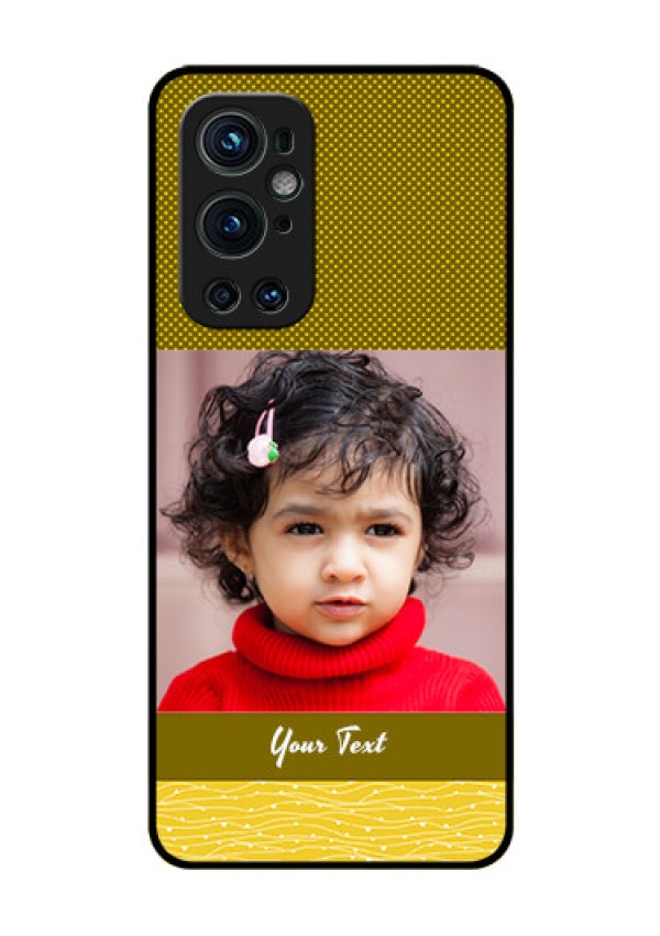 Oneplus 9 Pro 5G Custom Glass Phone Case - Simple Green Color Design