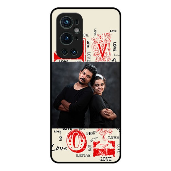 Oneplus 9 Pro 5G Photo Printing on Glass Case - Trendy Love Design Case Oneplus 9 Pro 5G Photo Printing on Glass Case - Trendy Love Design Case
