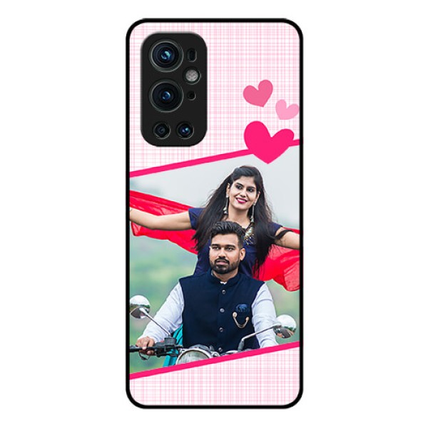 Oneplus 9 Pro 5G Custom Glass Phone Case - Love Shape Heart Design
