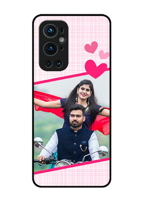Oneplus 9 Pro 5G Custom Glass Phone Case - Love Shape Heart Design