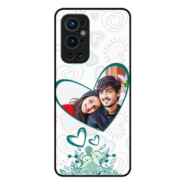 Oneplus 9 Pro 5G Photo Printing on Glass Case - Premium Couple Design