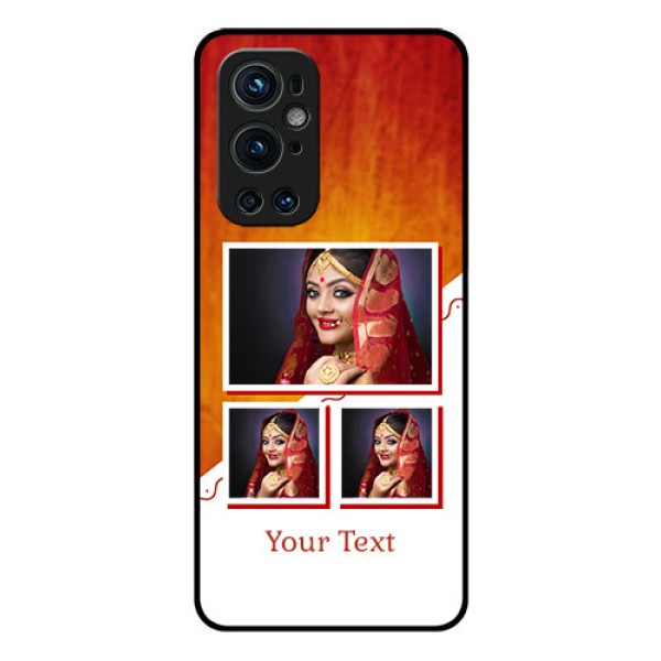 Oneplus 9 Pro 5G Custom Glass Phone Case - Wedding Memories Design 