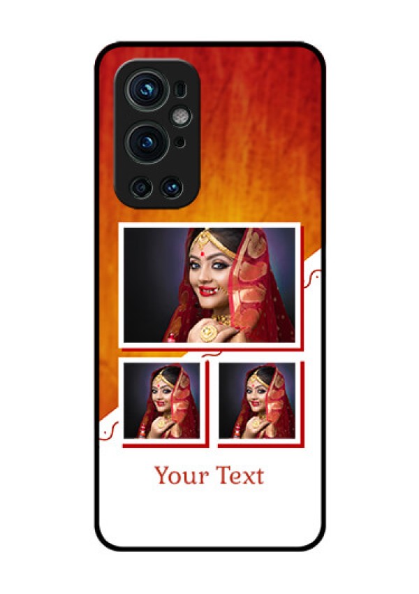 Oneplus 9 Pro 5G Custom Glass Phone Case - Wedding Memories Design 