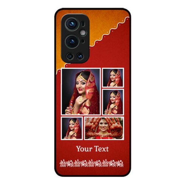 Oneplus 9 Pro 5G Personalized Glass Phone Case - Wedding Pic Upload Design