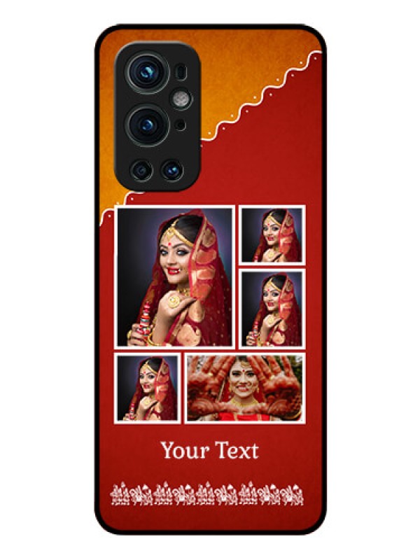 Custom Oneplus 9 Pro 5G Personalized Glass Phone Case - Wedding Pic Upload Design