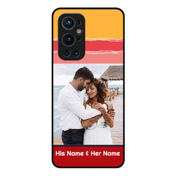 Oneplus 9 Pro 5G Custom Glass Mobile Case - Colorful Case Design