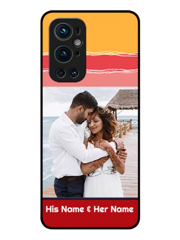 Custom Oneplus 9 Pro 5G Custom Glass Mobile Case - Colorful Case Design