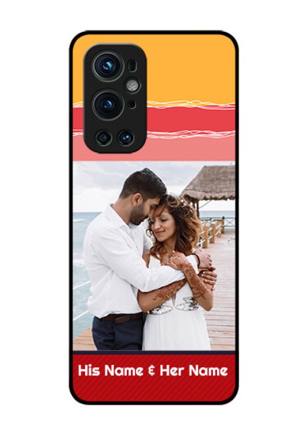 Oneplus 9 Pro 5G Custom Glass Mobile Case - Colorful Case Design