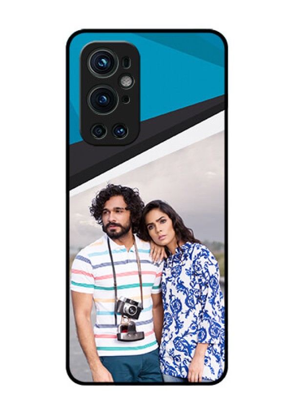 Oneplus 9 Pro 5G Photo Printing on Glass Case - Simple Pattern Photo Upload Design