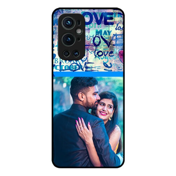 Oneplus 9 Pro 5G Custom Glass Mobile Case - Colorful Love Design