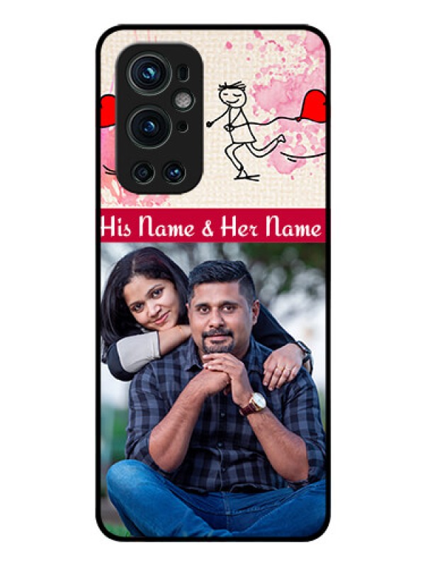 Custom Oneplus 9 Pro 5G Photo Printing on Glass Case - You and Me Case Design