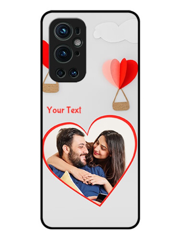 Custom Oneplus 9 Pro 5G Custom Glass Mobile Case - Parachute Love Design