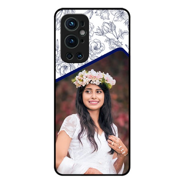 Oneplus 9 Pro 5G Personalized Glass Phone Case - Premium Floral Design