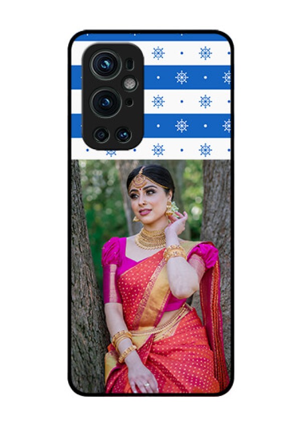 Oneplus 9 Pro 5G Photo Printing on Glass Case - Snow Pattern Design