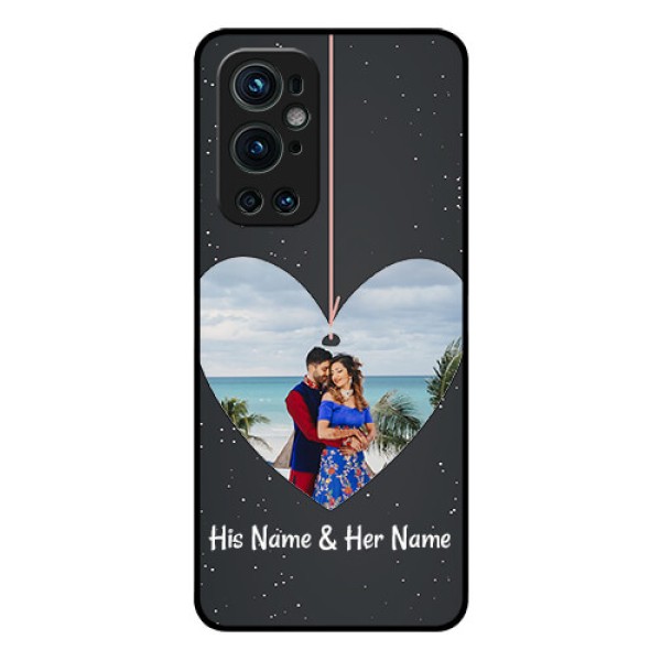 Oneplus 9 Pro 5G Custom Glass Phone Case - Hanging Heart Design