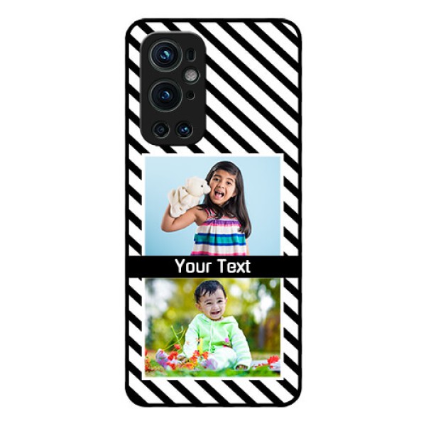Oneplus 9 Pro 5G Photo Printing on Glass Case - Black And White Stripes Design Oneplus 9 Pro 5G Photo Printing on Glass Case - Black And White Stripes Design