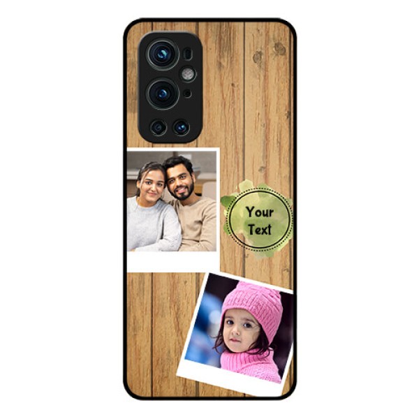 Oneplus 9 Pro 5G Custom Glass Phone Case - Wooden Texture Design
