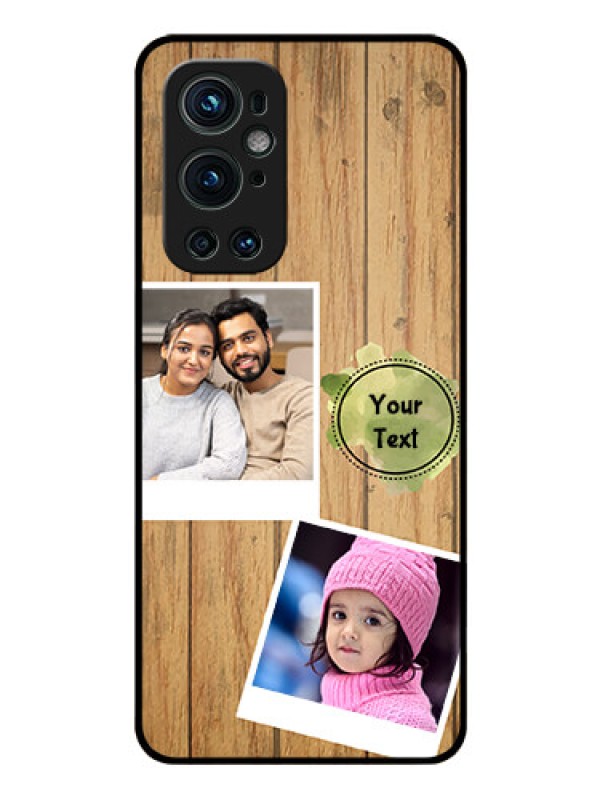 Custom Oneplus 9 Pro 5G Custom Glass Phone Case - Wooden Texture Design