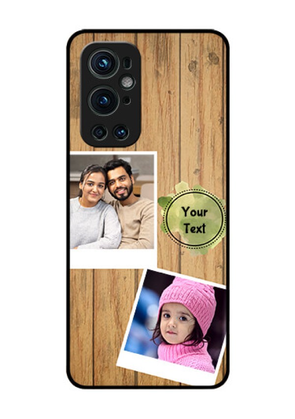 Oneplus 9 Pro 5G Custom Glass Phone Case - Wooden Texture Design