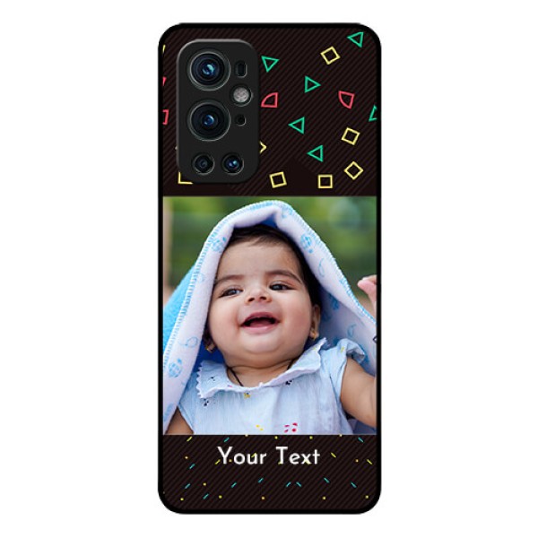 Oneplus 9 Pro 5G Custom Glass Phone Case - with confetti birthday design Oneplus 9 Pro 5G Custom Glass Phone Case - with confetti birthday design