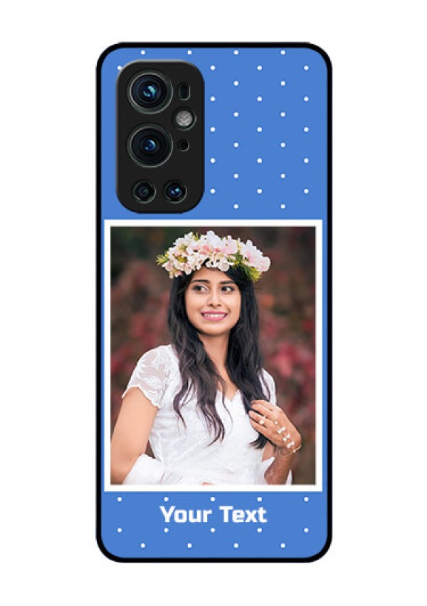 Oneplus 9 Pro 5G Photo Printing on Glass Case - Polka dots design