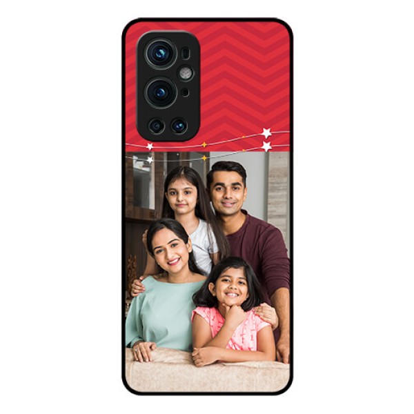 Oneplus 9 Pro 5G Personalized Glass Phone Case - Happy Family Design