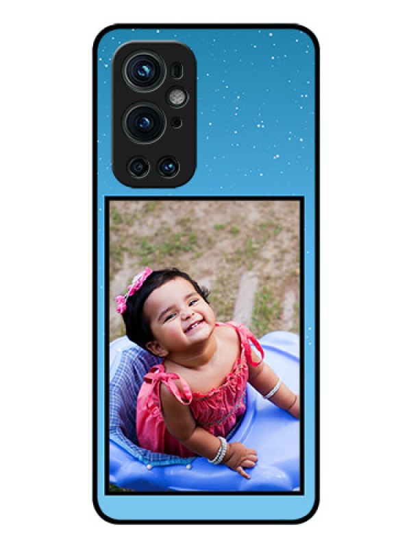 Custom Oneplus 9 Pro 5G Custom Glass Mobile Case - Wave Pattern Colorful Design