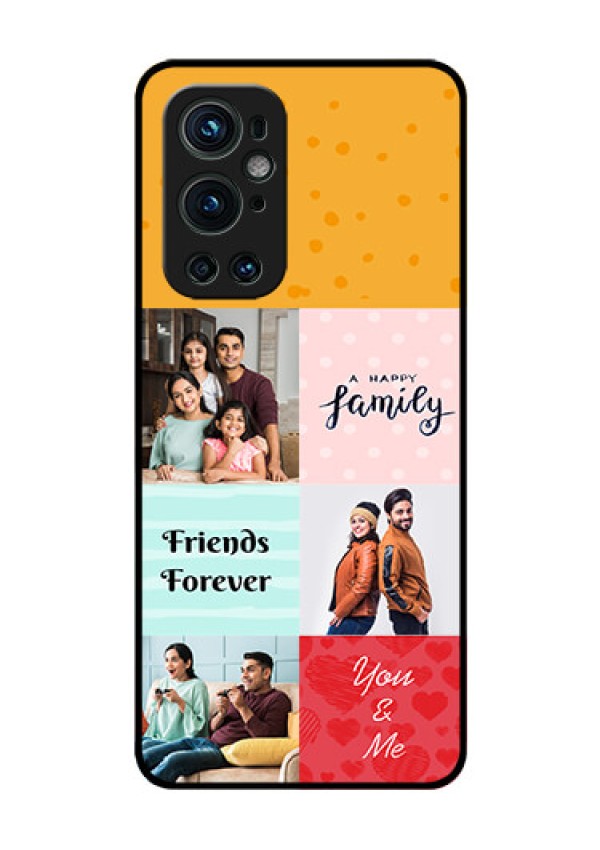 Oneplus 9 Pro 5G Personalized Glass Phone Case - Images with Quotes Design