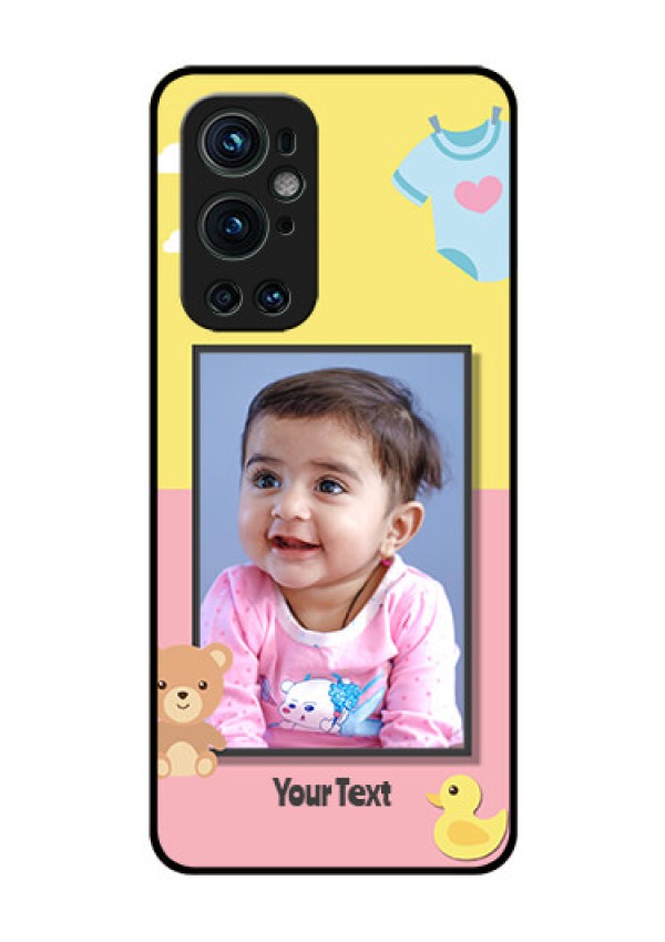Oneplus 9 Pro 5G Photo Printing on Glass Case - Kids 2 Color Design
