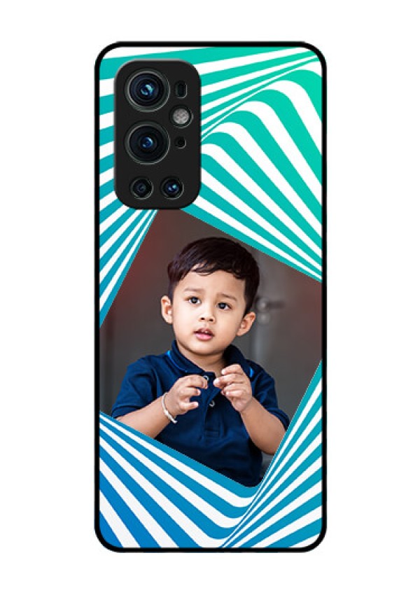 Oneplus 9 Pro 5G Personalized Glass Phone Case - Abstract Spiral Design