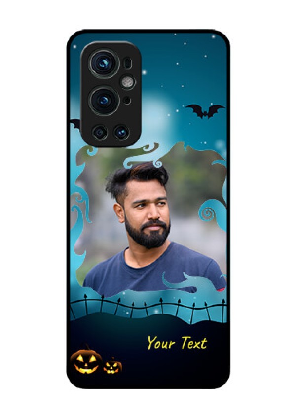 Oneplus 9 Pro 5G Custom Glass Phone Case - Halloween frame design